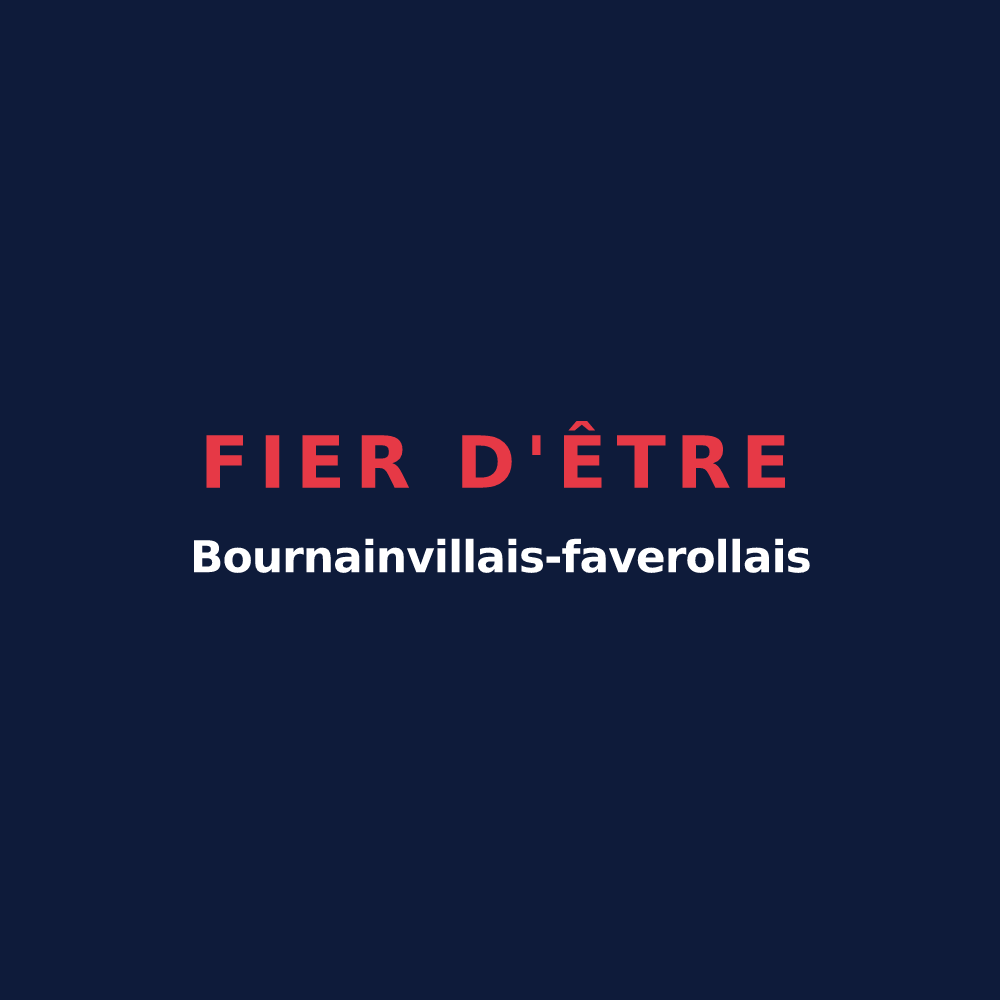 T-shirt « Fier d'être Bournainvillais-faverollais » — design pour Bournainville-Faverolles