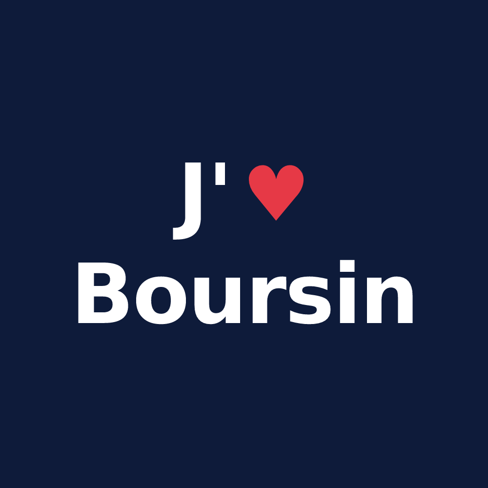 T-shirt personnalisé Boursin — design J'aime Boursin