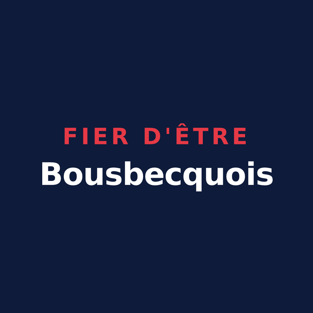 T-shirt « Fier d'être Bousbecquois » — design pour Bousbecque