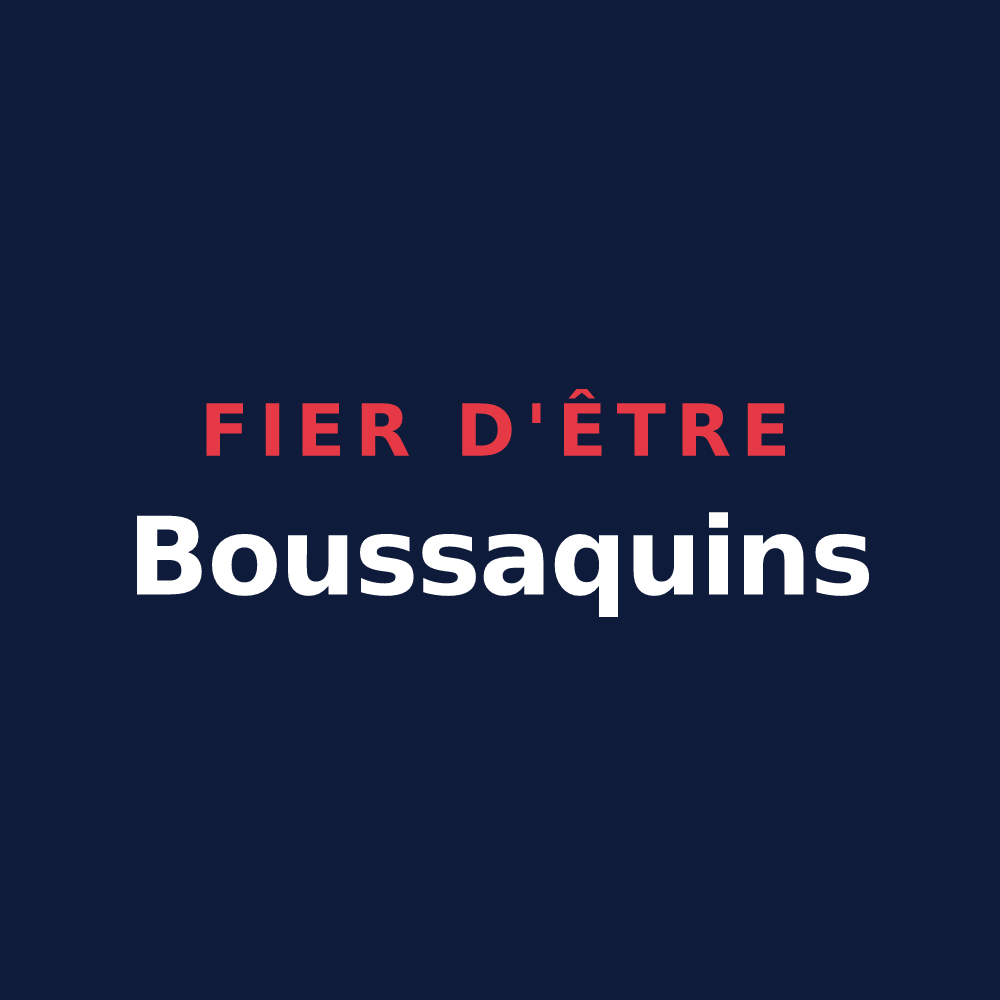 T-shirt « Fier d'être Boussaquins » — design pour Boussac