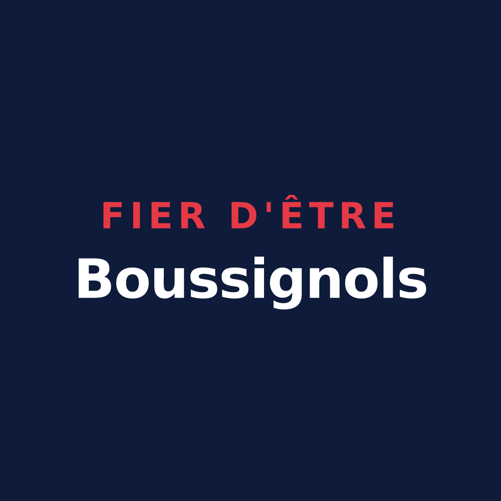 T-shirt « Fier d'être Boussignols » — design pour Boussy