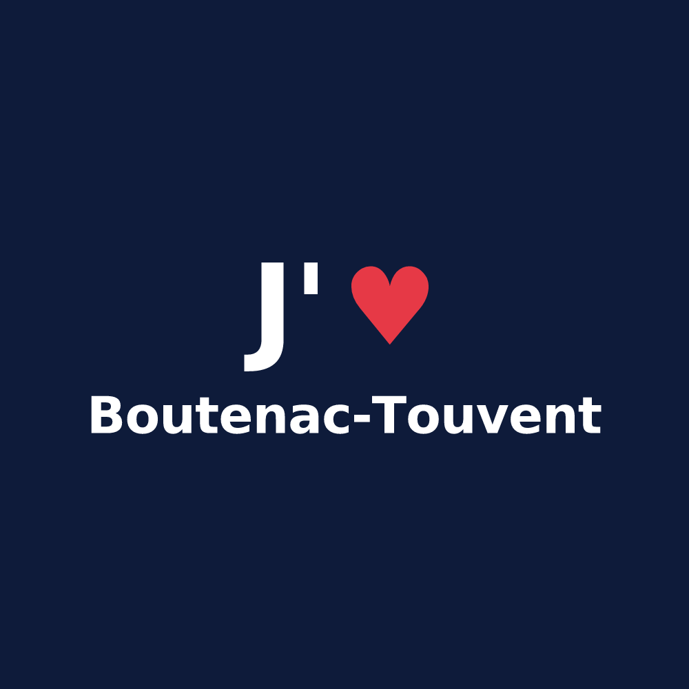 T-shirt personnalisé Boutenac-Touvent — design J'aime Boutenac-Touvent