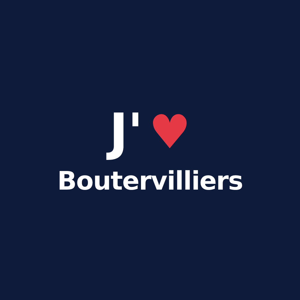 T-shirt personnalisé Boutervilliers — design J'aime Boutervilliers