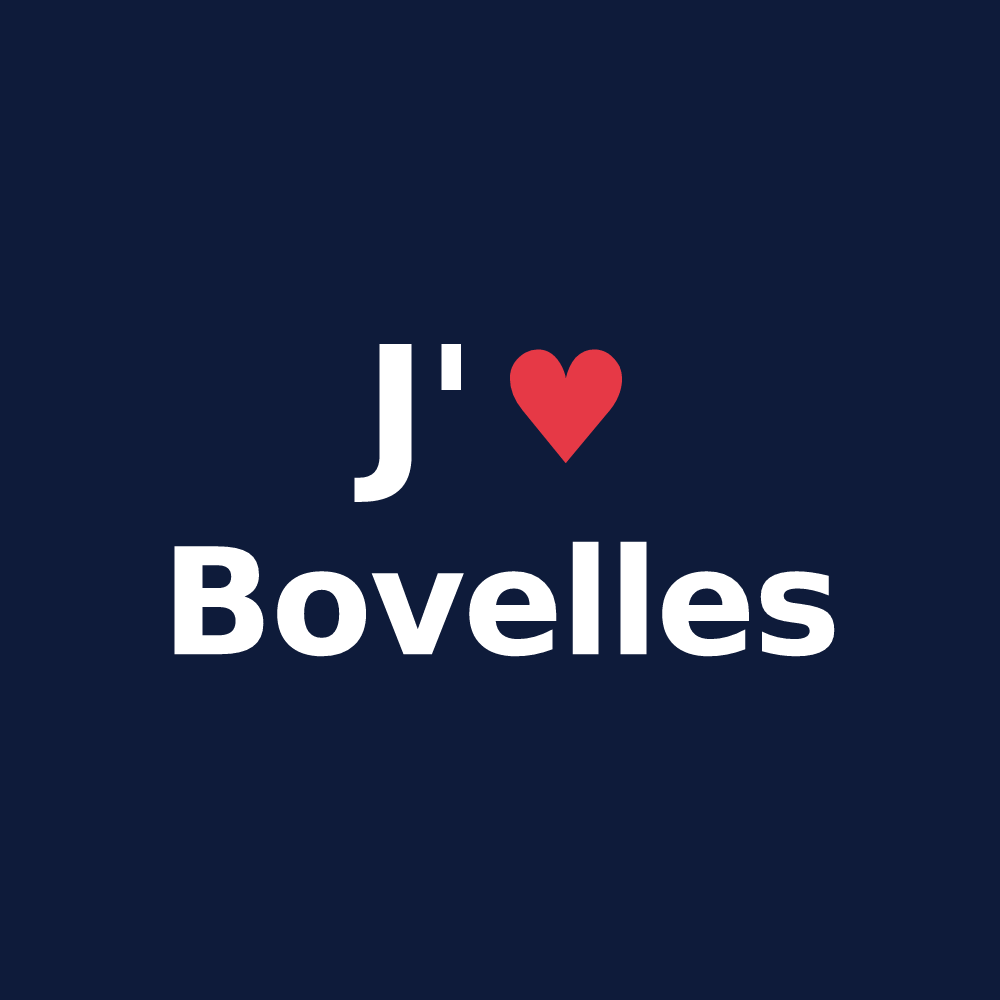 T-shirt personnalisé Bovelles — design J'aime Bovelles