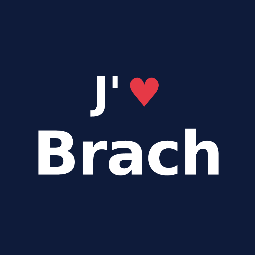 T-shirt personnalisé Brach — design J'aime Brach