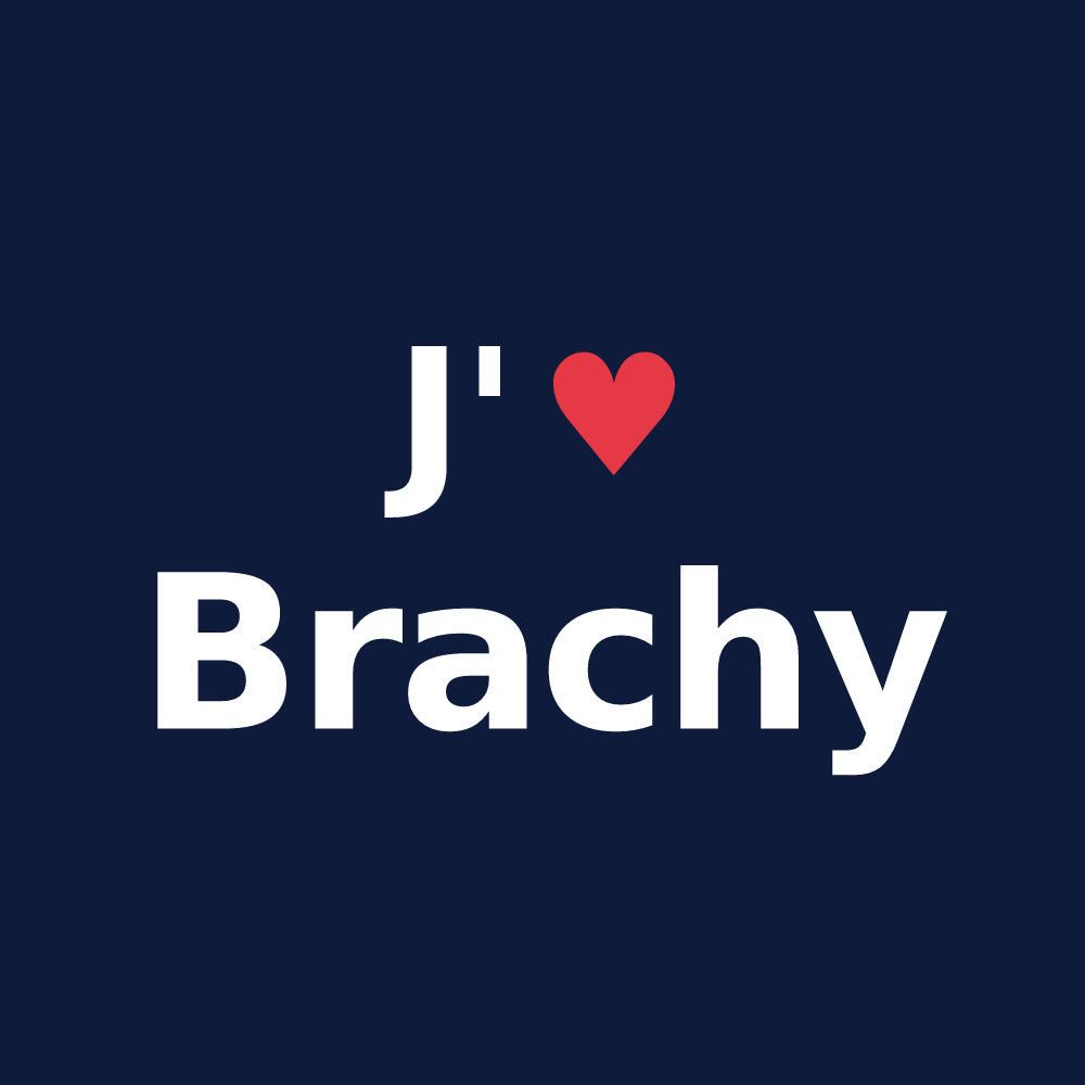 T-shirt personnalisé Brachy — design J'aime Brachy