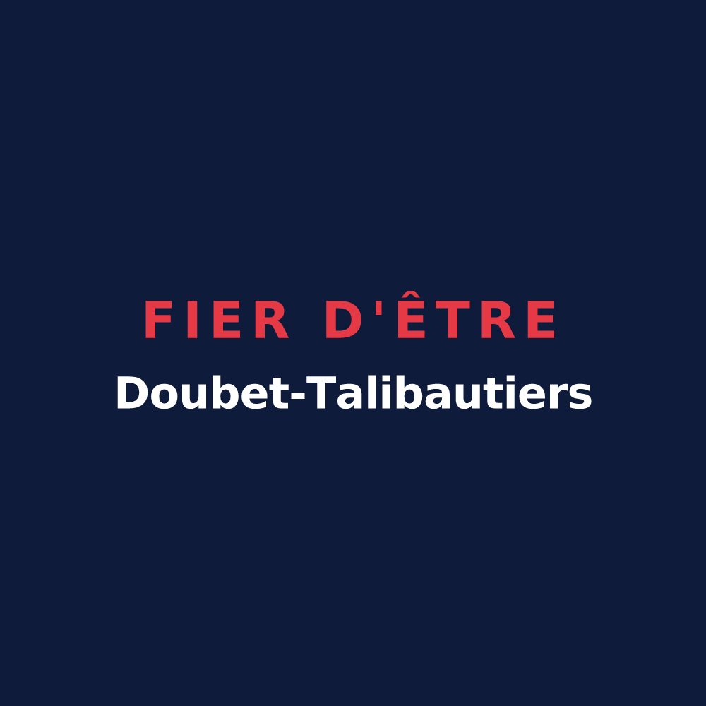 T-shirt « Fier d'être Doubet-Talibautiers » — design pour Bragelogne-Beauvoir