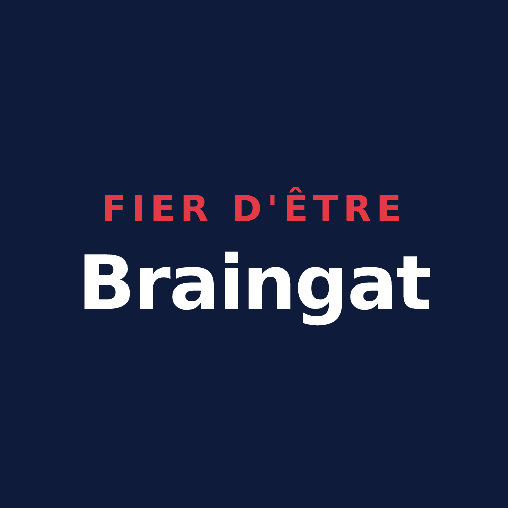T-shirt « Fier d'être Braingat » — design pour Brain