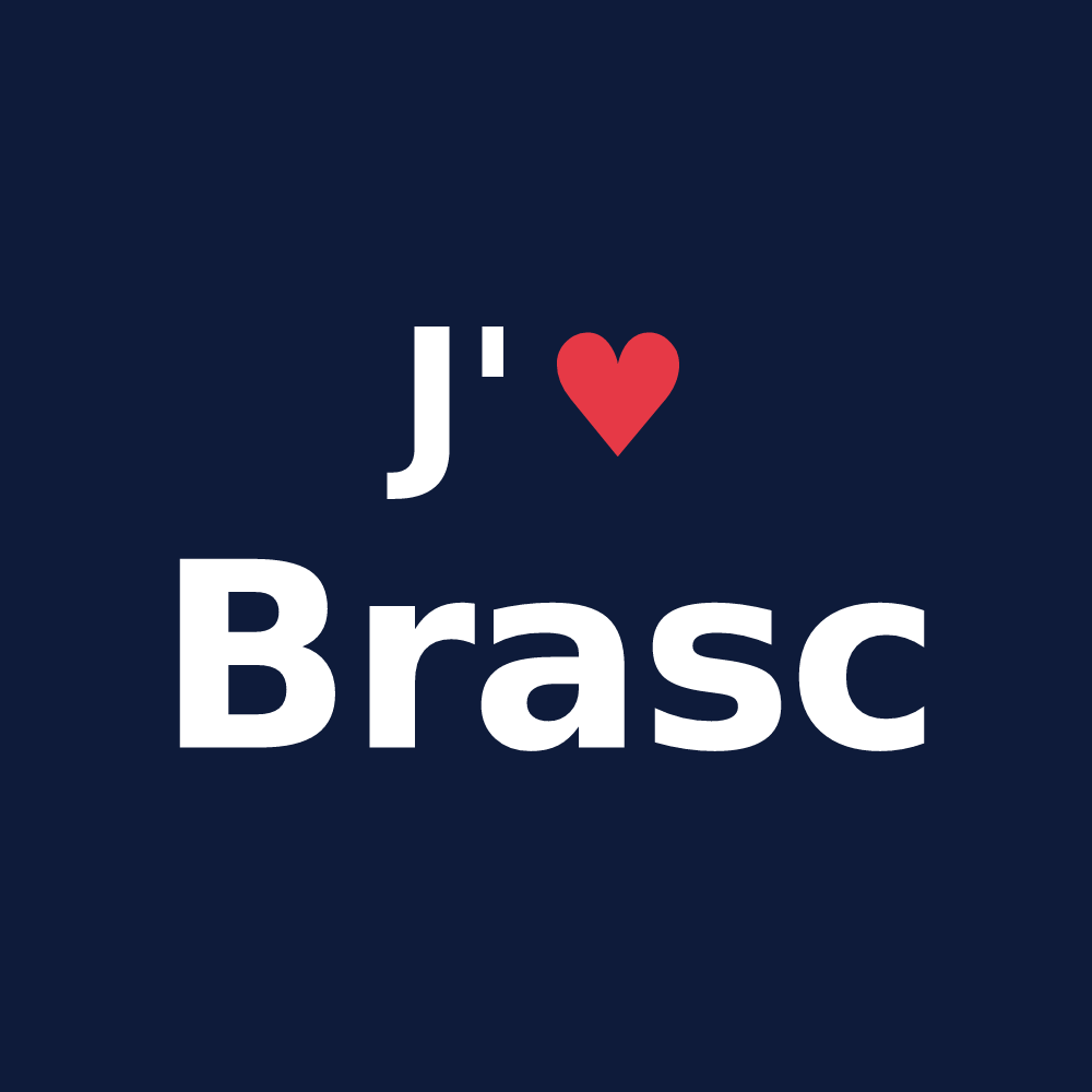 T-shirt personnalisé Brasc — design J'aime Brasc