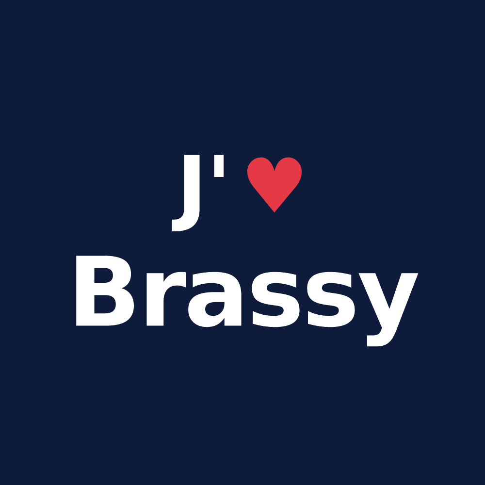 T-shirt personnalisé Brassy — design J'aime Brassy