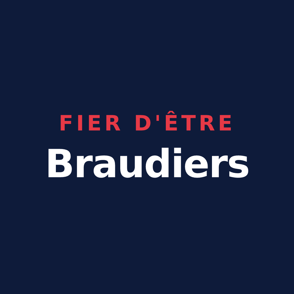 T-shirt « Fier d'être Braudiers » — design pour Braud-et-Saint-Louis