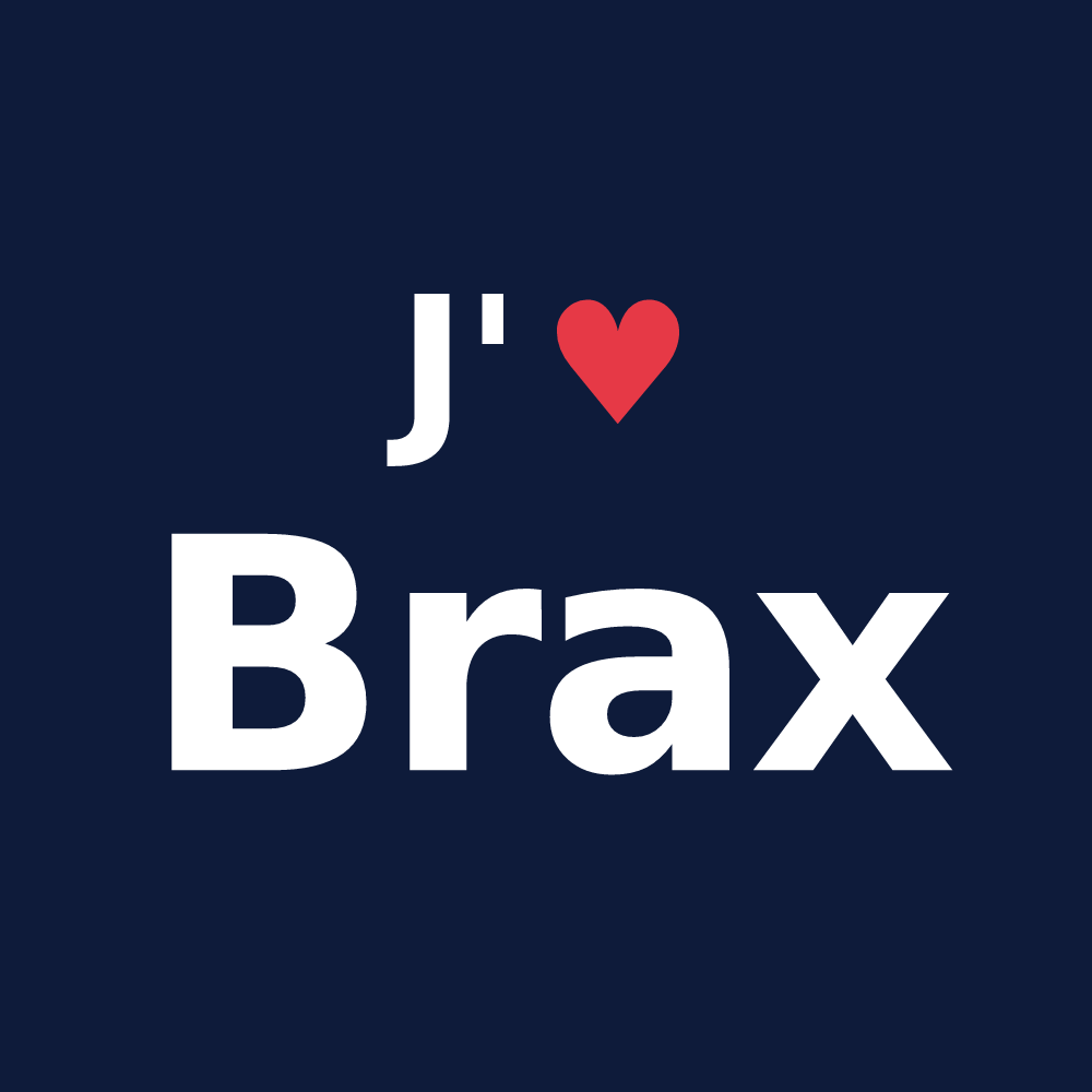 T-shirt personnalisé Brax — design J'aime Brax