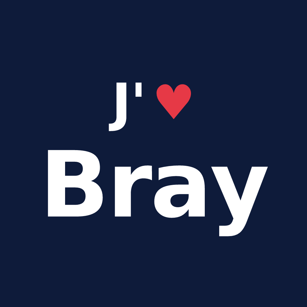 T-shirt personnalisé Bray — design J'aime Bray