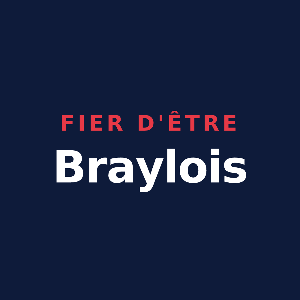 T-shirt « Fier d'être Braylois » — design pour Bray
