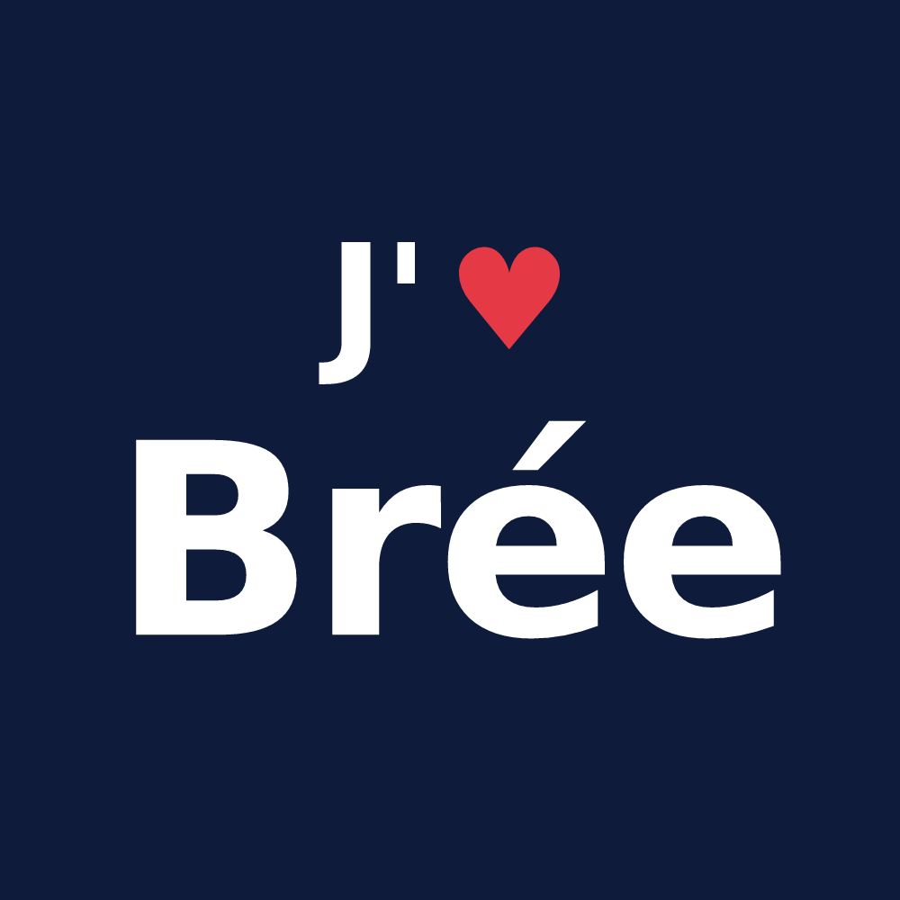 T-shirt personnalisé Brée — design J'aime Brée