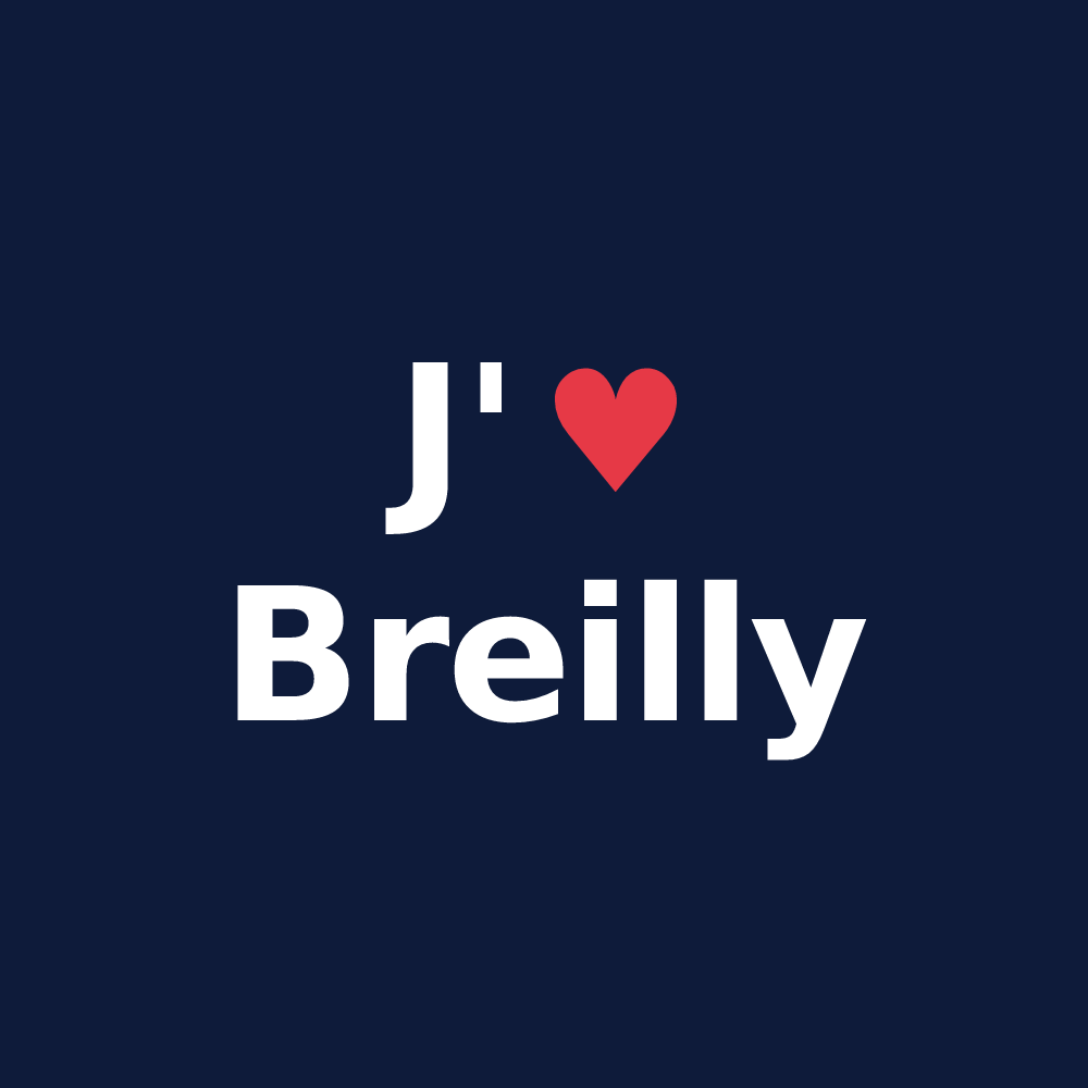 T-shirt personnalisé Breilly — design J'aime Breilly