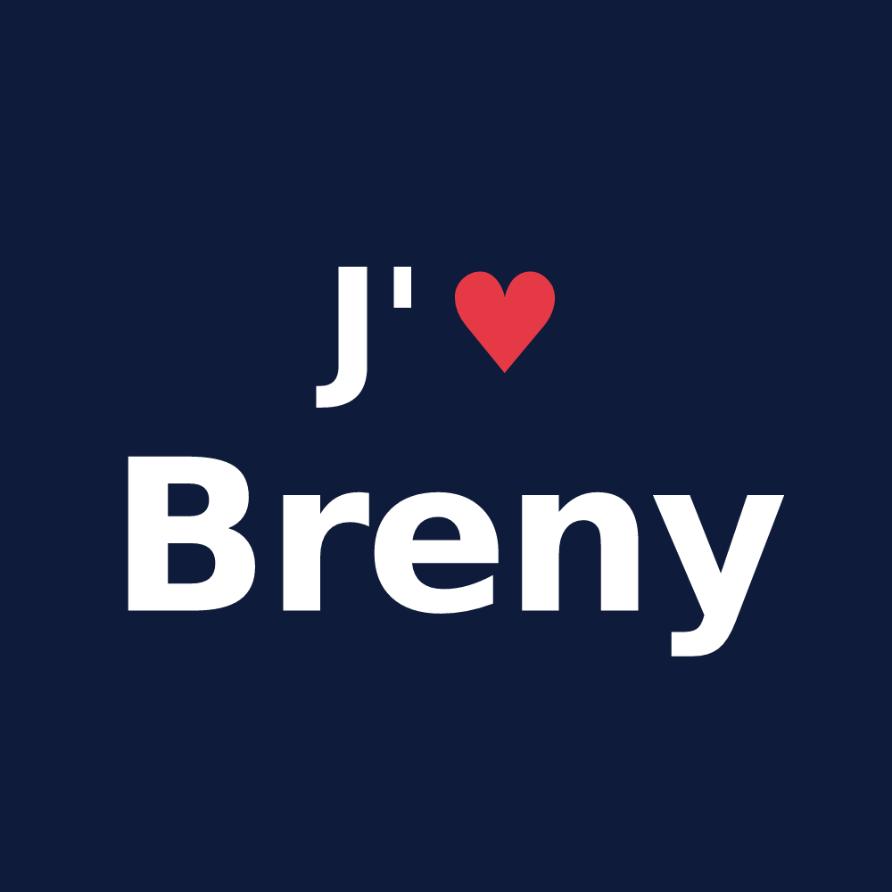 T-shirt personnalisé Breny — design J'aime Breny
