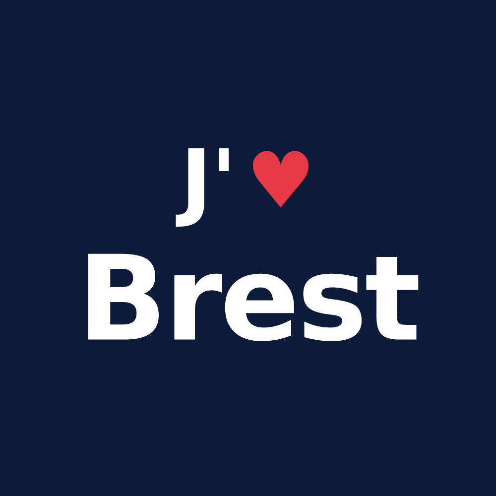 T-shirt personnalisé Brest — design J'aime Brest
