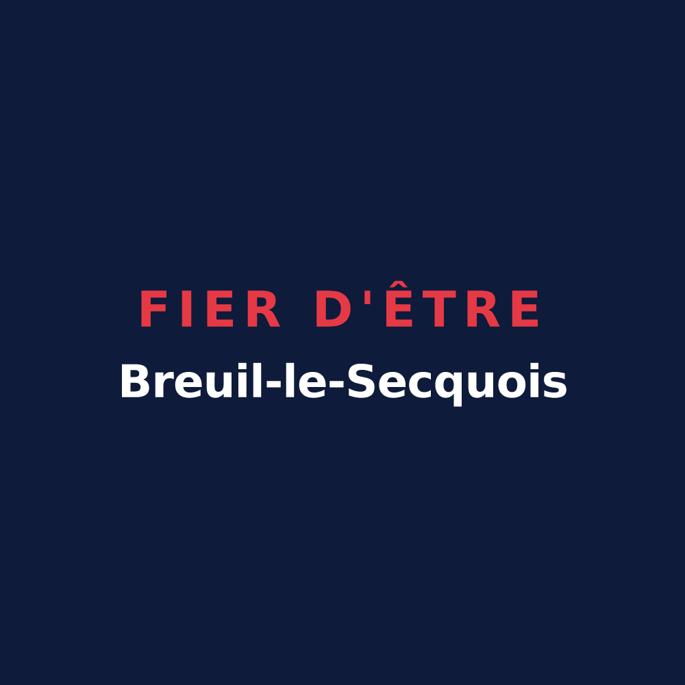 T-shirt « Fier d'être Breuil-le-Secquois » — design pour Breuil-le-Sec