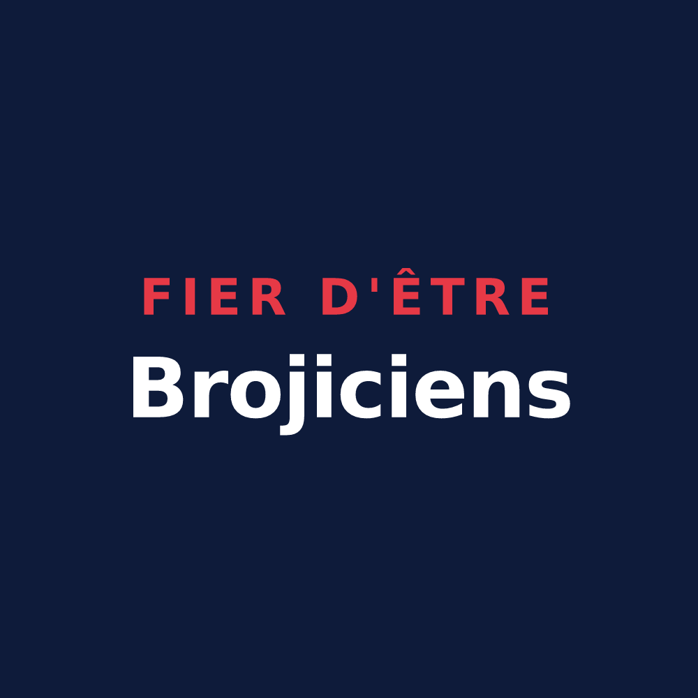 T-shirt « Fier d'être Brojiciens » — design pour Breux-Jouy