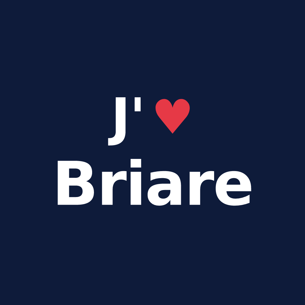 T-shirt personnalisé Briare — design J'aime Briare