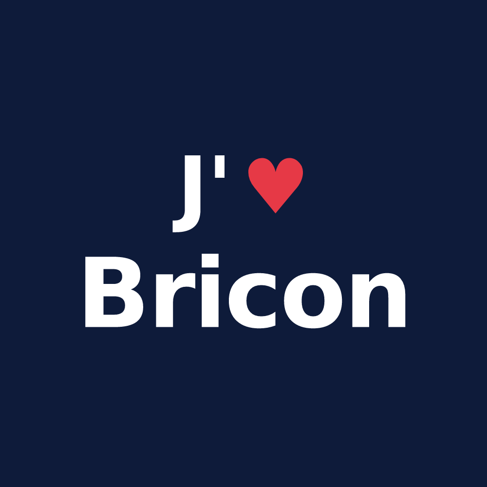 T-shirt personnalisé Bricon — design J'aime Bricon