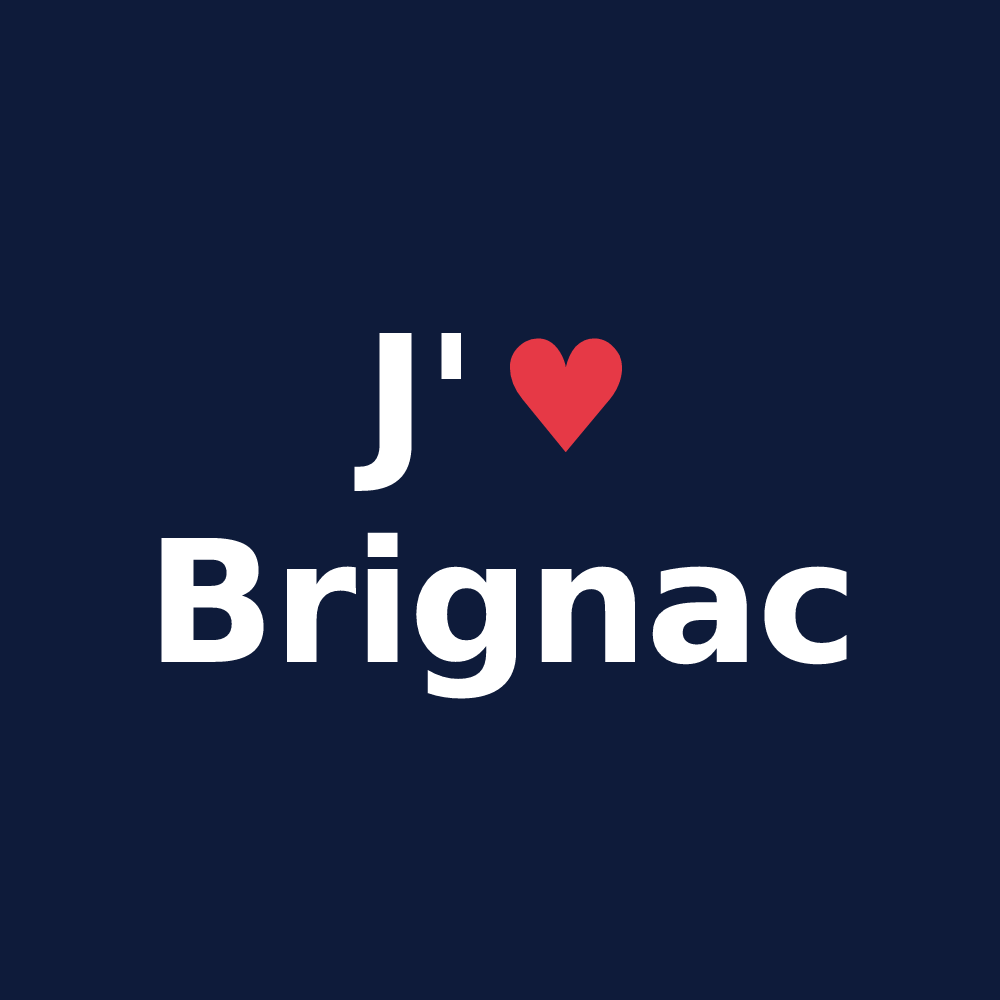 T-shirt personnalisé Brignac — design J'aime Brignac