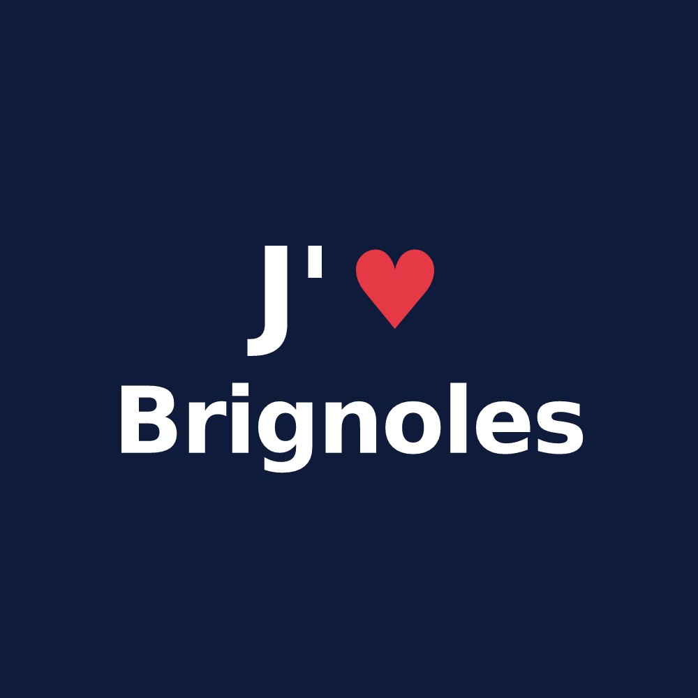 T-shirt personnalisé Brignoles — design J'aime Brignoles