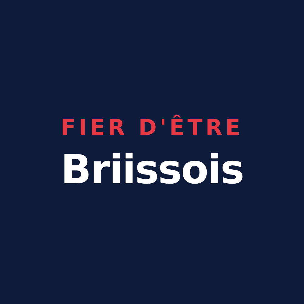 T-shirt « Fier d'être Briissois » — design pour Briis-sous-Forges
