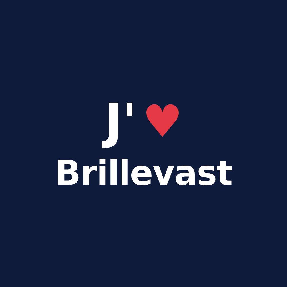 T-shirt personnalisé Brillevast — design J'aime Brillevast