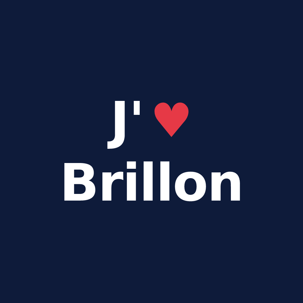 T-shirt personnalisé Brillon — design J'aime Brillon