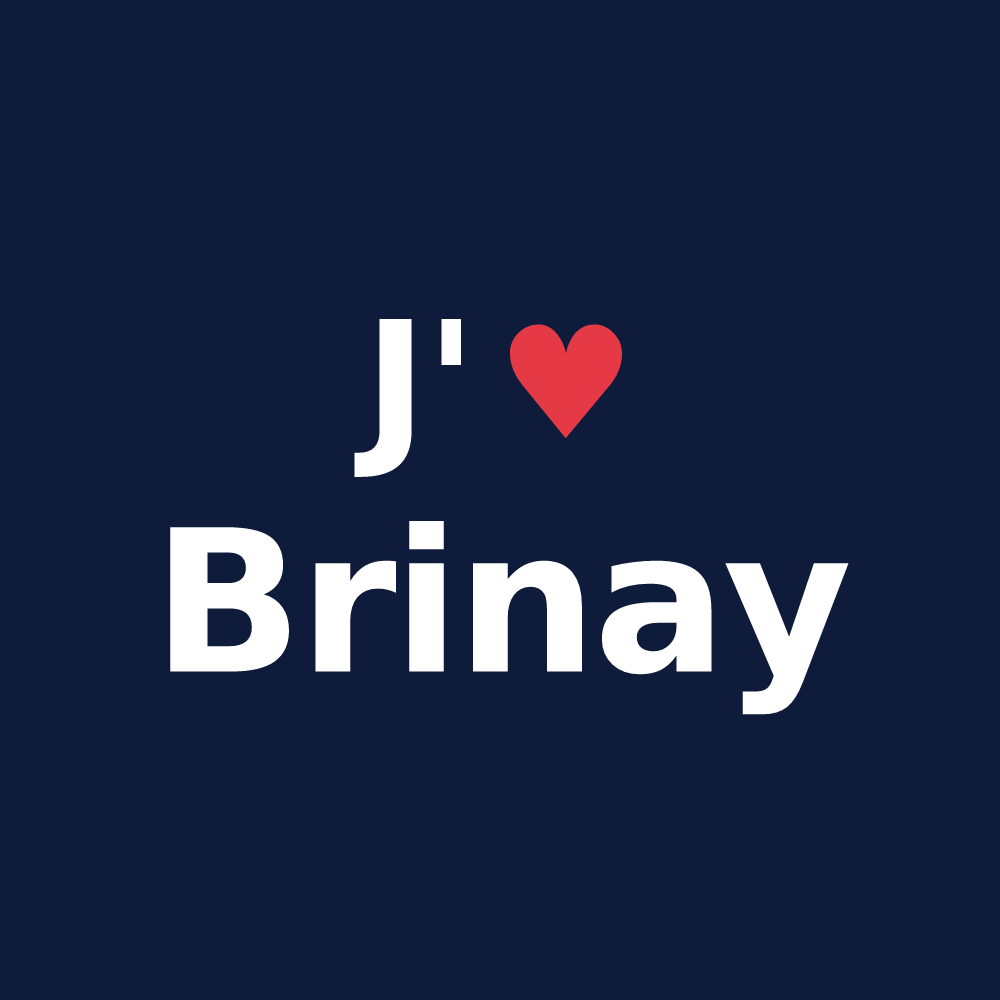 T-shirt personnalisé Brinay — design J'aime Brinay