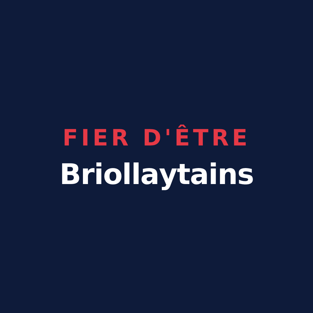 T-shirt « Fier d'être Briollaytains » — design pour Briollay