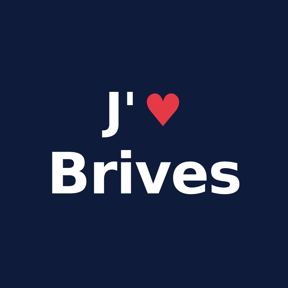 T-shirt personnalisé Brives — design J'aime Brives