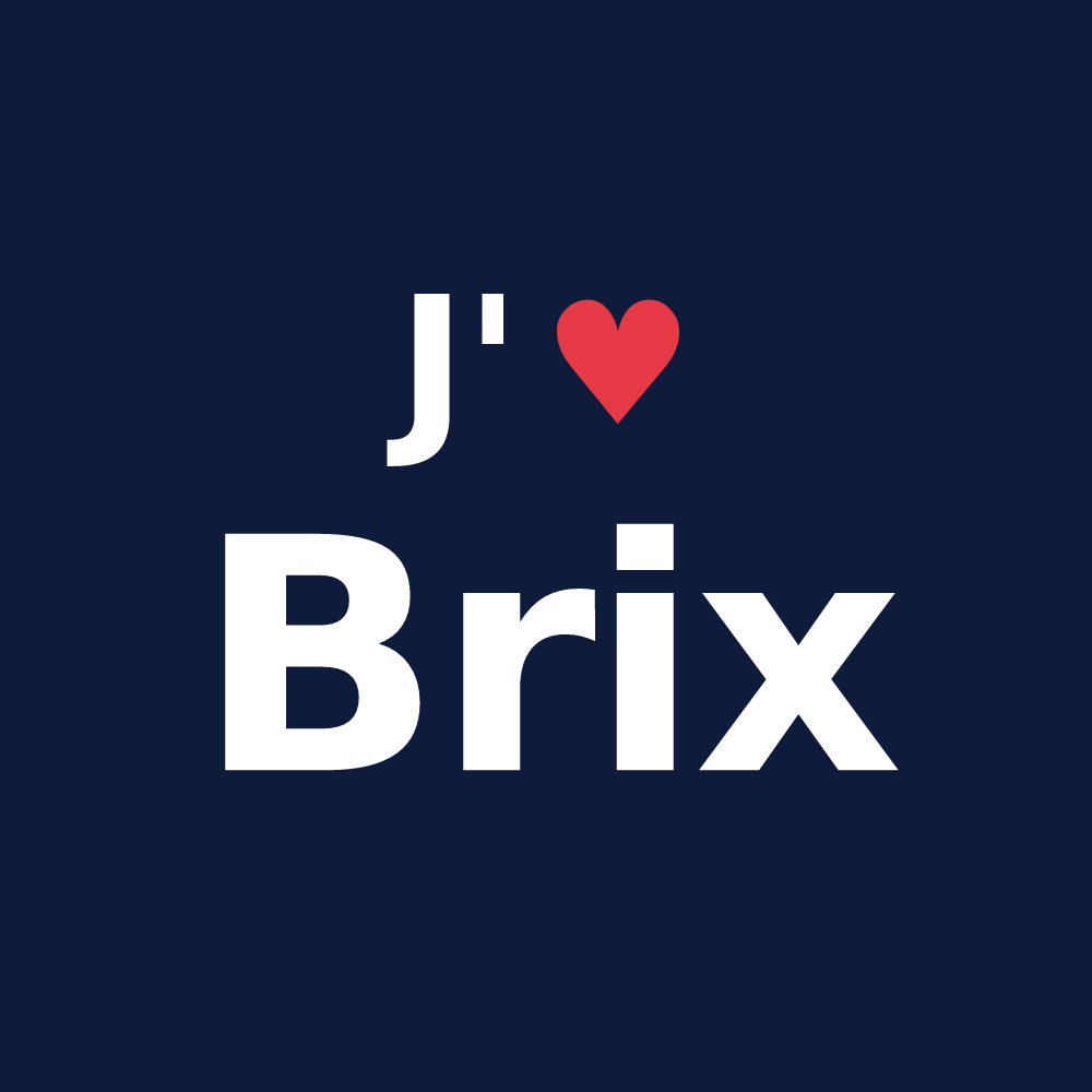 T-shirt personnalisé Brix — design J'aime Brix