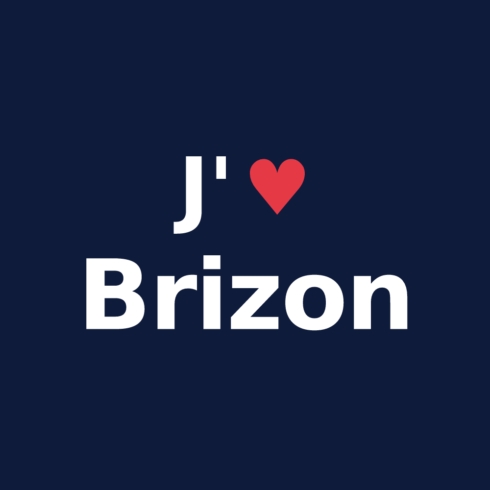 T-shirt personnalisé Brizon — design J'aime Brizon