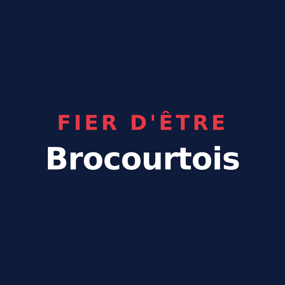 T-shirt « Fier d'être Brocourtois » — design pour Brocourt