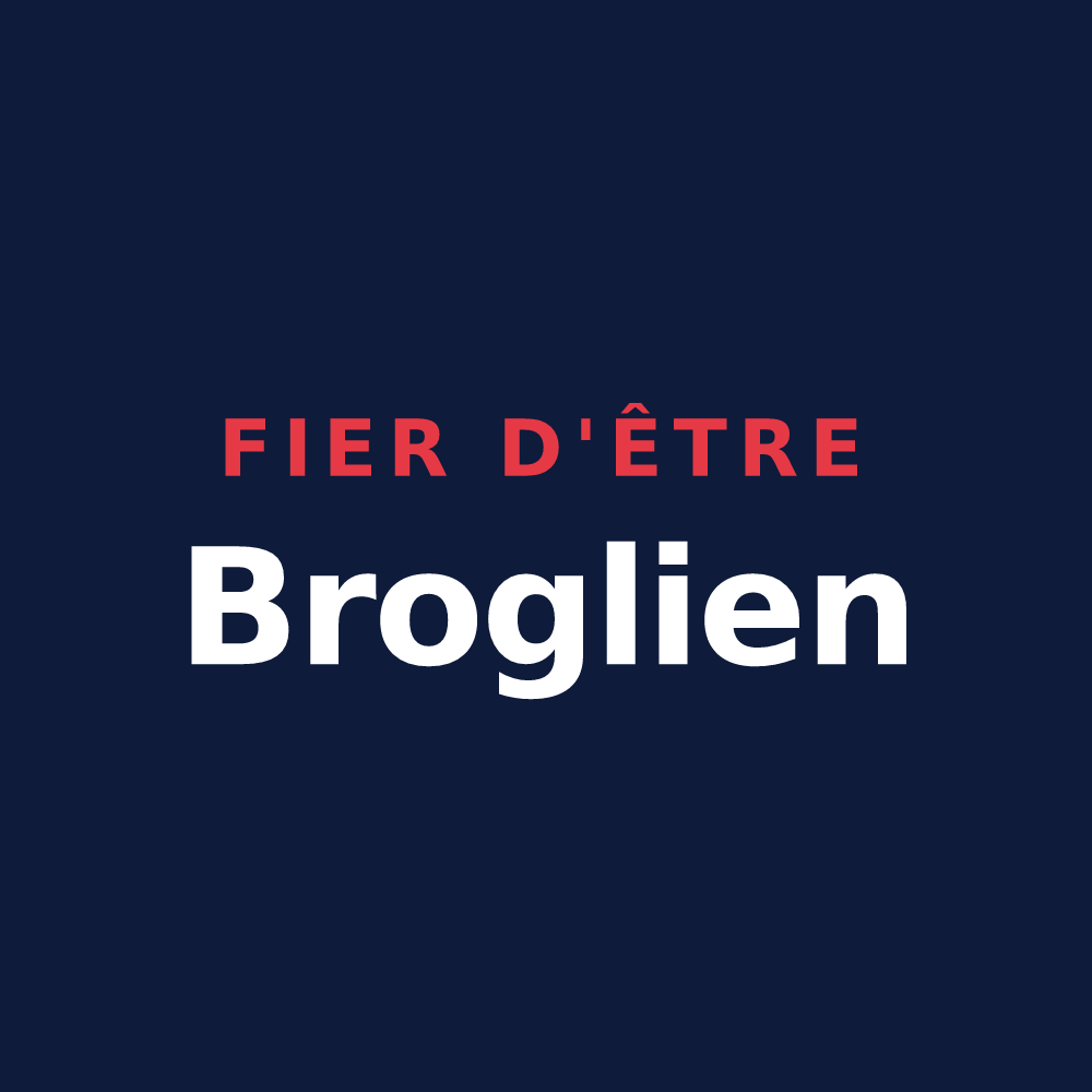 T-shirt « Fier d'être Broglien » — design pour Broglie