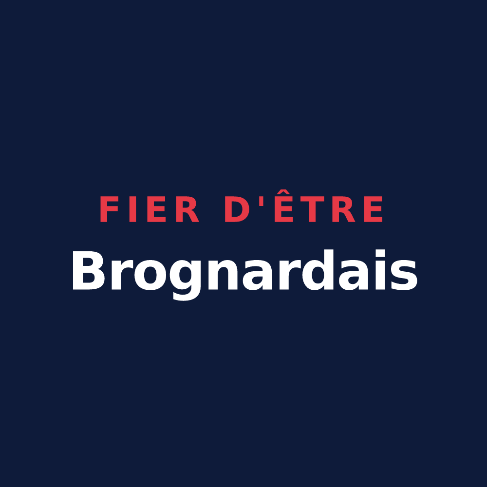 T-shirt « Fier d'être Brognardais » — design pour Brognard