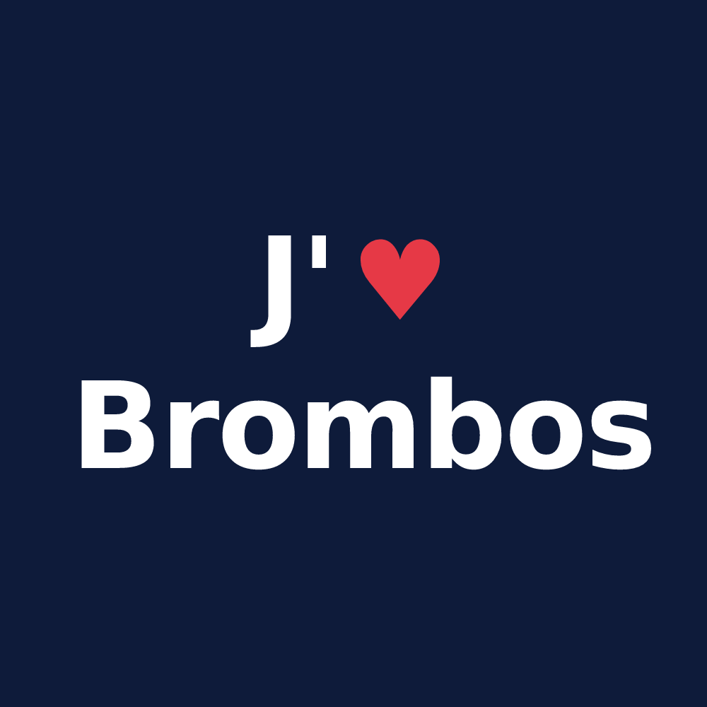 T-shirt personnalisé Brombos — design J'aime Brombos