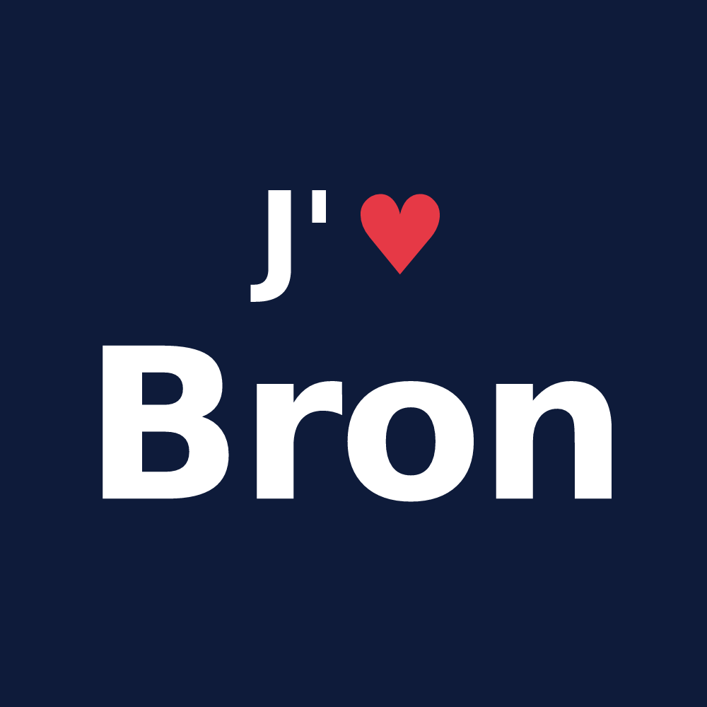 T-shirt personnalisé Bron — design J'aime Bron