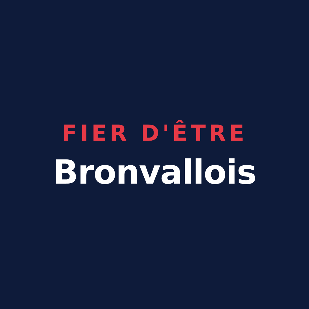 T-shirt « Fier d'être Bronvallois » — design pour Bronvaux