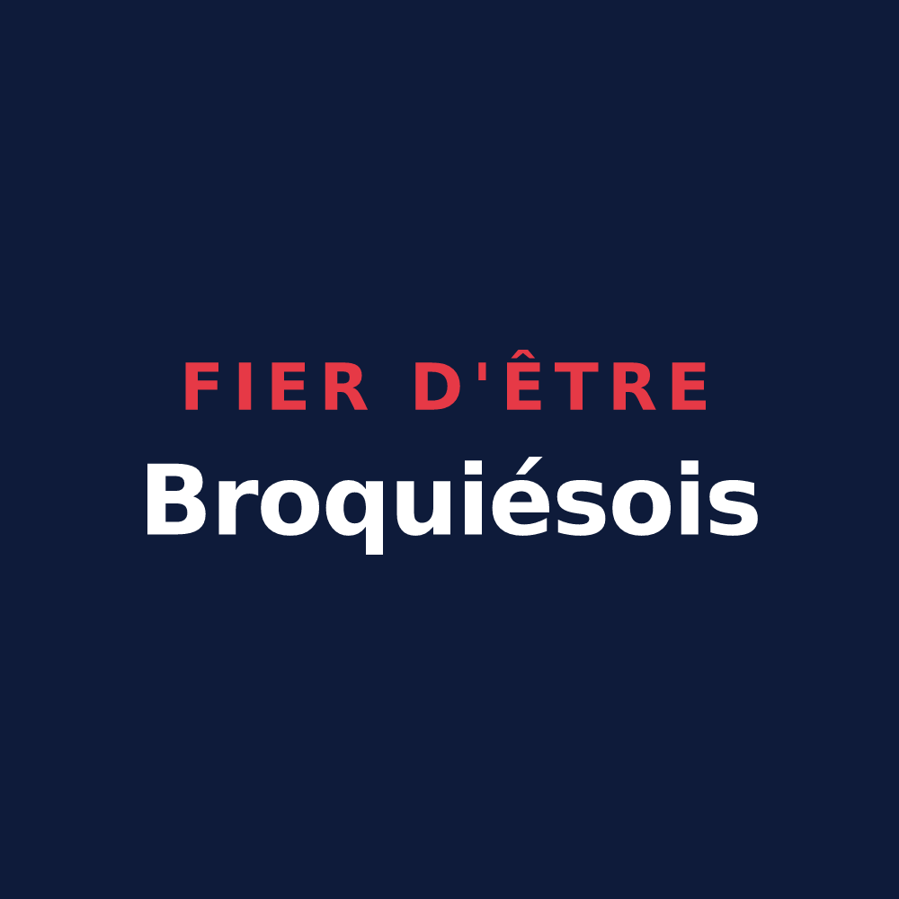 T-shirt « Fier d'être Broquiésois » — design pour Broquiès