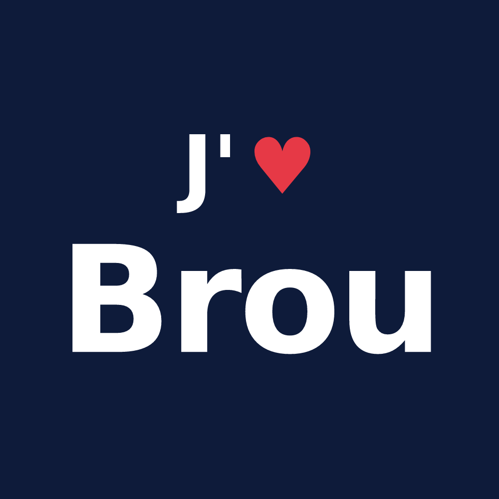 T-shirt personnalisé Brou — design J'aime Brou