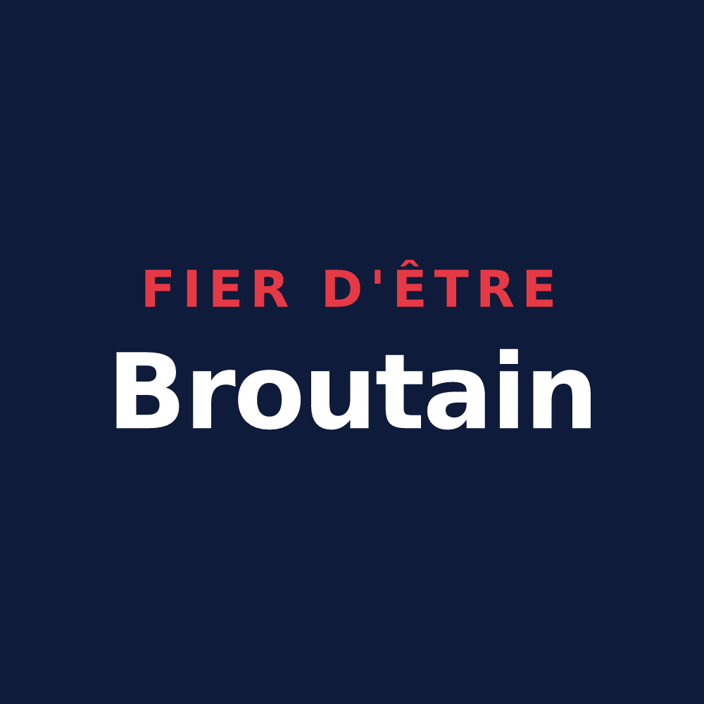 T-shirt « Fier d'être Broutain » — design pour Brou