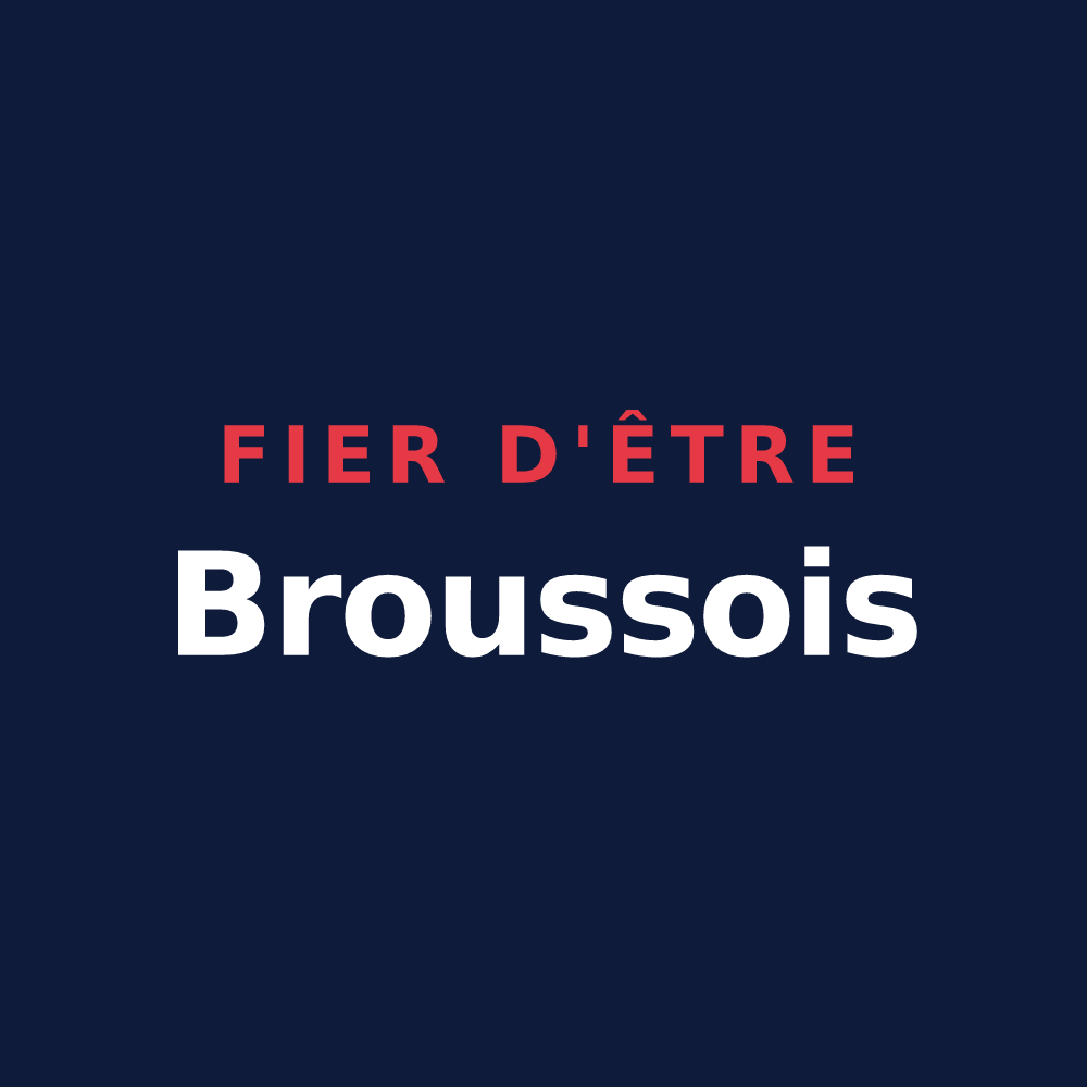 T-shirt « Fier d'être Broussois » — design pour Brousse
