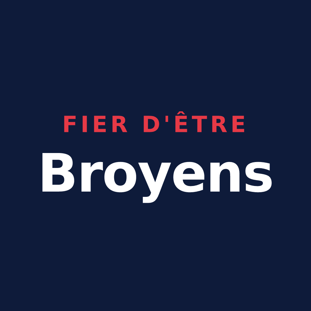 T-shirt « Fier d'être Broyens » — design pour Broyes