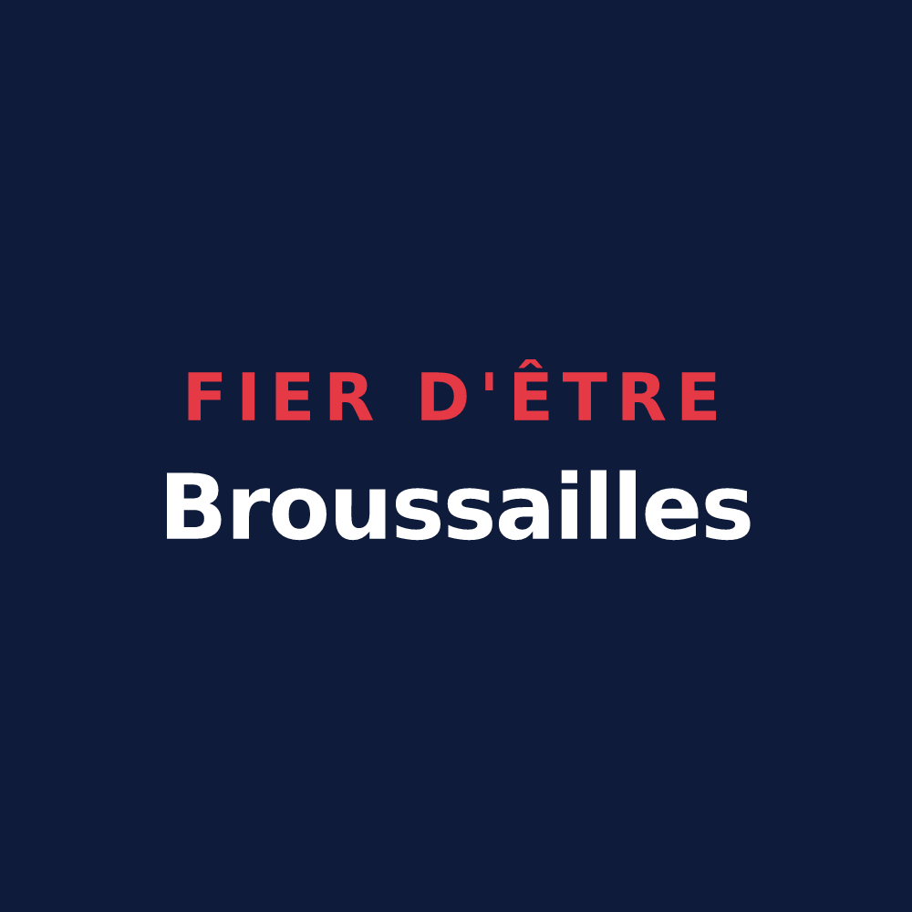 T-shirt « Fier d'être Broussailles » — design pour Brû
