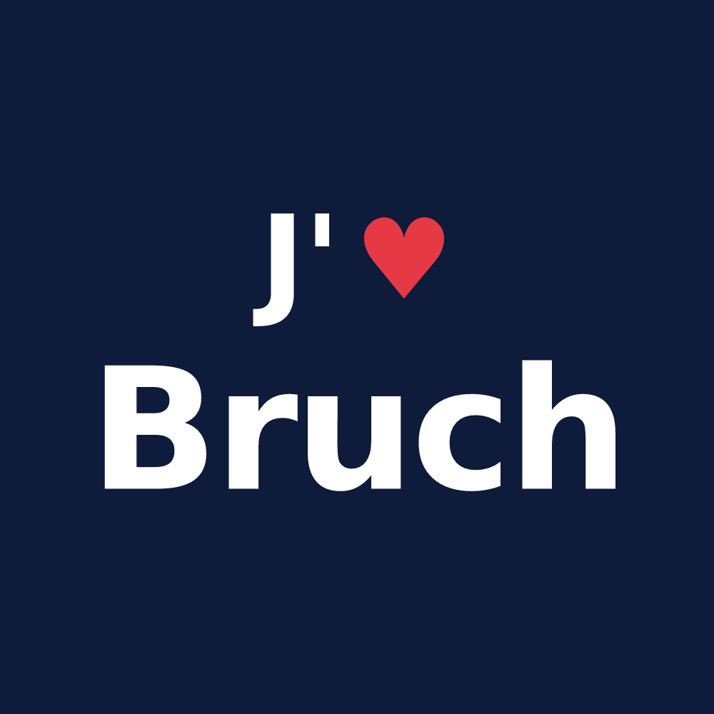 T-shirt personnalisé Bruch — design J'aime Bruch