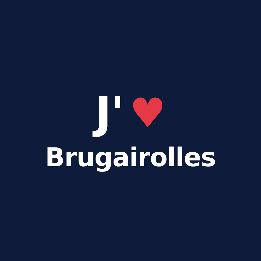 T-shirt personnalisé Brugairolles — design J'aime Brugairolles